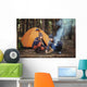 Couple Tent Camping Wilderness Wall Decal Design 2