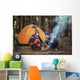 Couple Tent Camping Wilderness Wall Decal Design 2