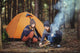 Couple Tent Camping Wilderness Wall Decal Design 2