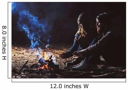 Couple Tent Camping Wilderness Wall Decal Design 1