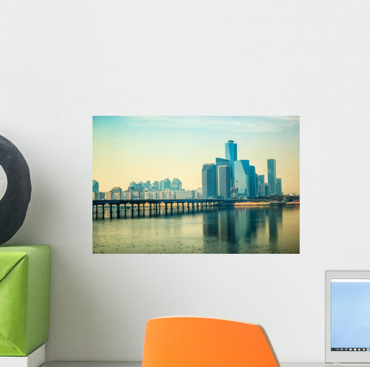 Cityscape Seoul South Korea Wall Decal