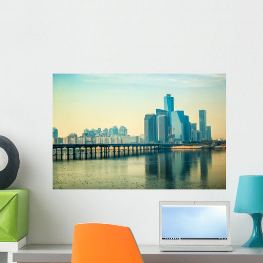 Cityscape Seoul South Korea Wall Decal