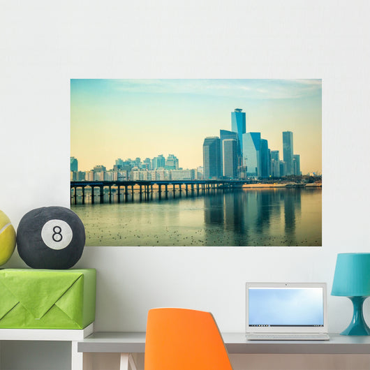 Cityscape Seoul South Korea Wall Decal