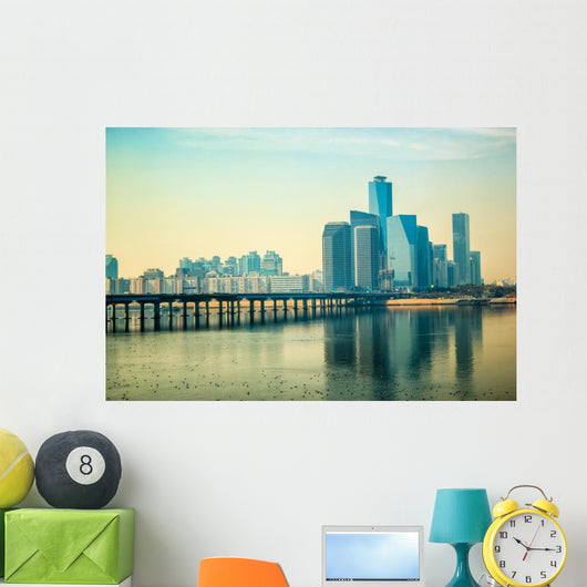 Cityscape Seoul South Korea Wall Decal