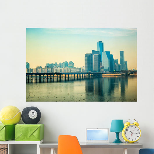 Cityscape Seoul South Korea Wall Decal
