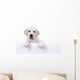 Puppy Dog Holding Sign Wall Decal