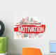 Motivation Word Cloud Fitness Wall Decal