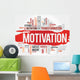Motivation Word Cloud Fitness Wall Decal