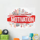 Motivation Word Cloud Fitness Wall Decal