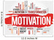 Motivation Word Cloud Fitness Wall Decal