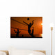 Beach Volleyball Silhouette Wall Decal Design 2