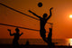 Beach Volleyball Silhouette Wall Decal Design 2