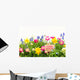 Bunte Blumen Wiese Frohe Wall Decal