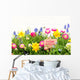 Bunte Blumen Wiese Frohe Wall Decal