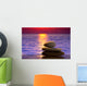 Spa Stones Sunset Wall Decal