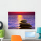 Spa Stones Sunset Wall Decal