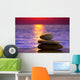 Spa Stones Sunset Wall Decal