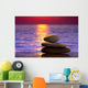 Spa Stones Sunset Wall Decal