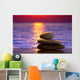 Spa Stones Sunset Wall Decal