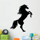 Rearing Horse Black Silhouette Wall Decal