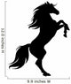 Rearing Horse Black Silhouette Wall Decal