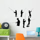 Fishing Silhouette White Wall Stickers Wall Decal