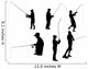 Fishing Silhouette White Wall Stickers Wall Decal