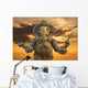 Ganesha Hindu God Statue Wall Decal