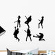 Guitarists Silhouette Wall Stickers Wall Decal