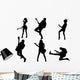 Guitarists Silhouette Wall Stickers Wall Decal