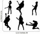 Guitarists Silhouette Wall Stickers Wall Decal