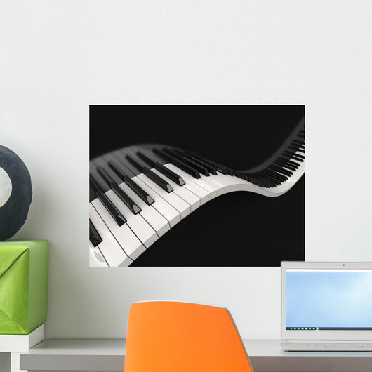 Piano Keys Clipping Path Wall Decal