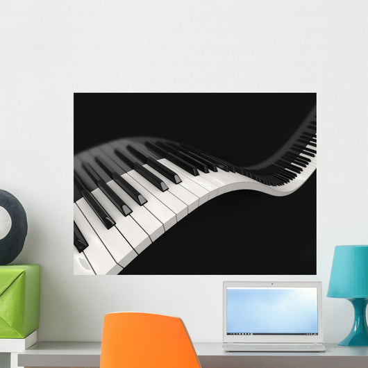 Piano Keys Clipping Path Wall Decal