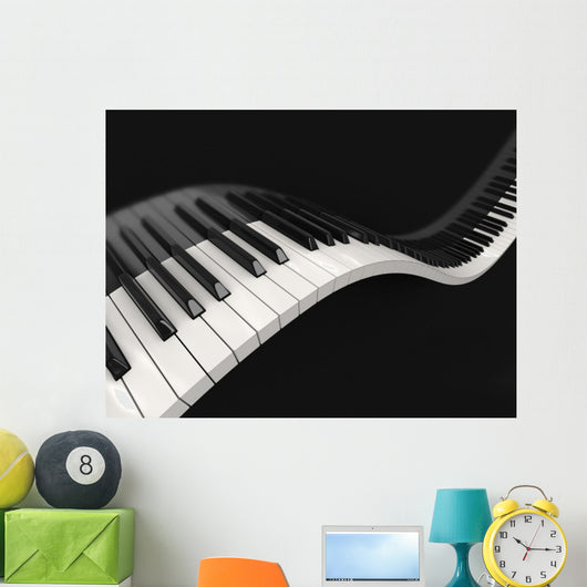Piano Keys Clipping Path Wall Decal