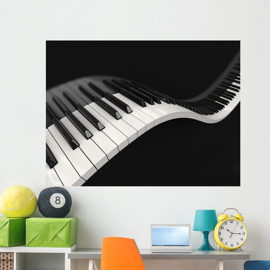 Piano Keys Clipping Path Wall Decal