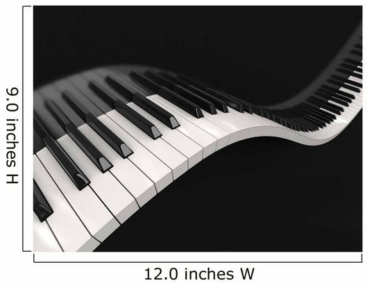 Piano Keys Clipping Path Wall Decal