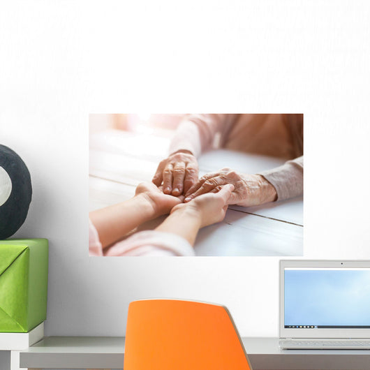 Grandmother with Her Granddaughter Wall Decal