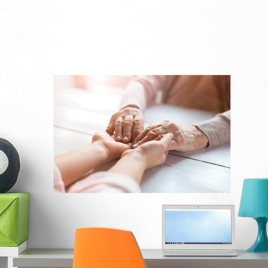 Grandmother with Her Granddaughter Wall Decal