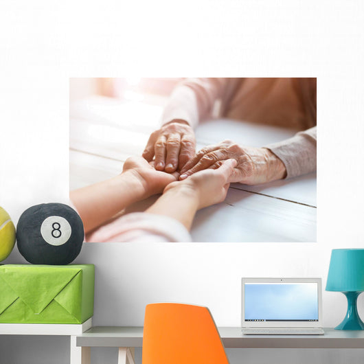 Grandmother with Her Granddaughter Wall Decal