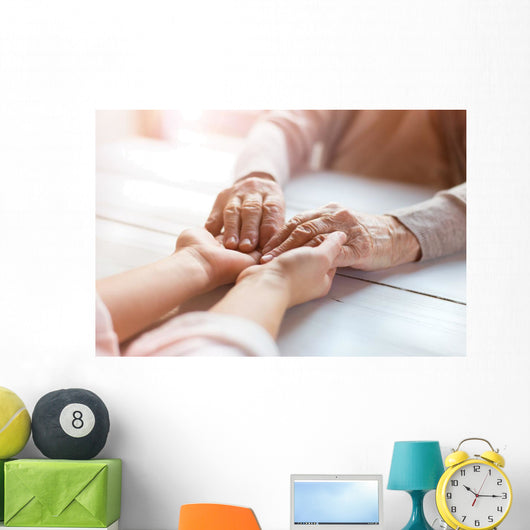 Grandmother with Her Granddaughter Wall Decal