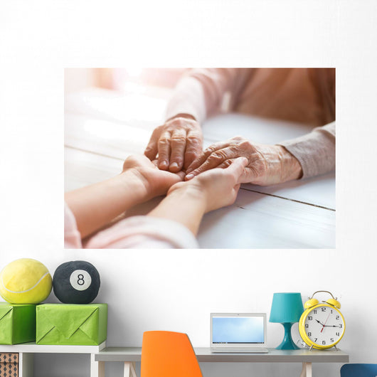 Grandmother with Her Granddaughter Wall Decal