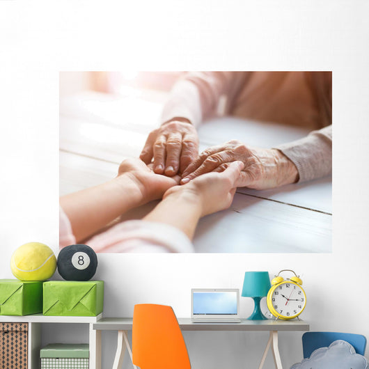Grandmother with Her Granddaughter Wall Decal