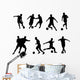 Soccer Player Silhouette Wall Stickers Wall Decal