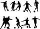 Soccer Player Silhouette Wall Stickers Wall Decal