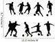 Soccer Player Silhouette Wall Stickers Wall Decal