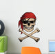 Jolly Roger Pirate Skull Wall Decal