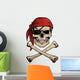 Jolly Roger Pirate Skull Wall Decal