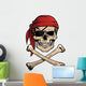 Jolly Roger Pirate Skull Wall Decal