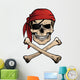 Jolly Roger Pirate Skull Wall Decal