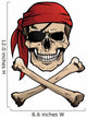 Jolly Roger Pirate Skull Wall Decal